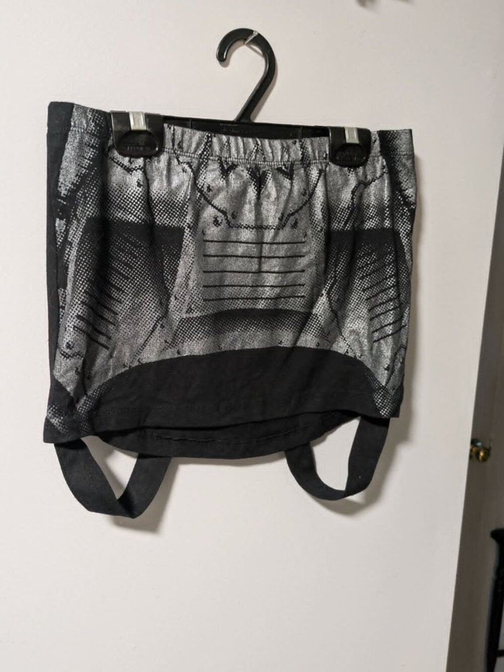 Lip Service Vintage Cyber Goth Industrial Mini Skirt w/ Suspenders – Medium